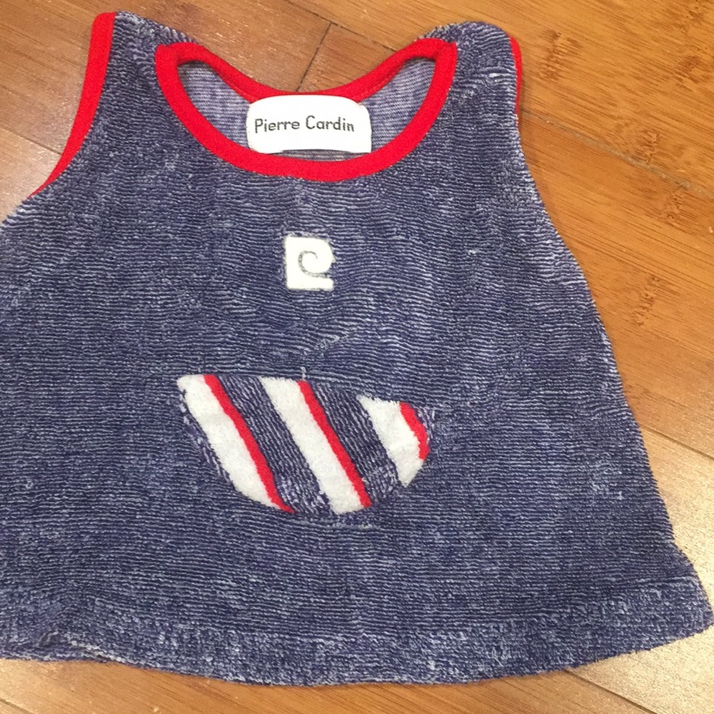 Medium toddler Pierre Cardin dress shirt top vtg